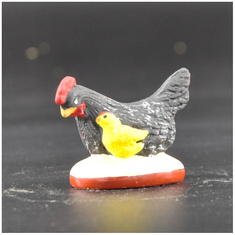 Poule poussin noire Poule poussin noire