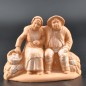 Couple de vieux assis brut Couple de vieux assis brut