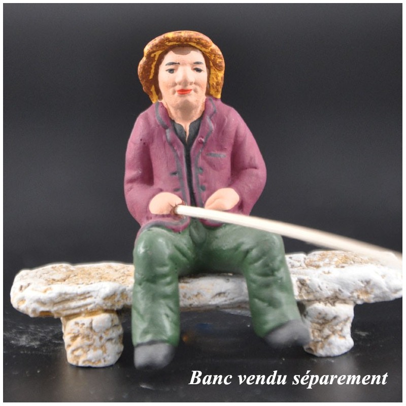Pêcheur assis 5cm Pêcheur assis 5cm
