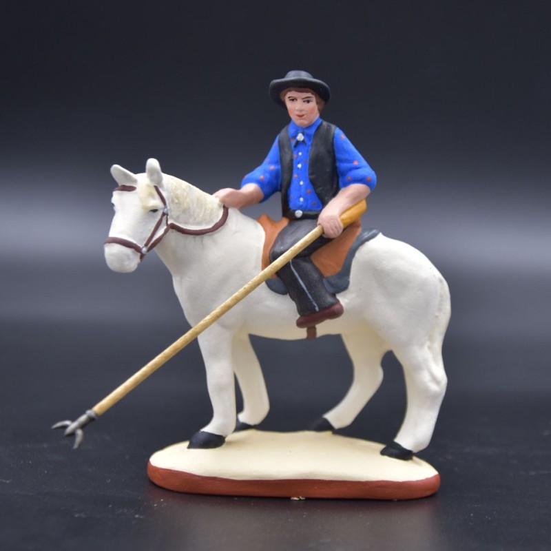 gardian bleu Ã  cheval