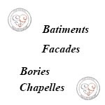 Batiment, faÃ§ades, bories et chapelles